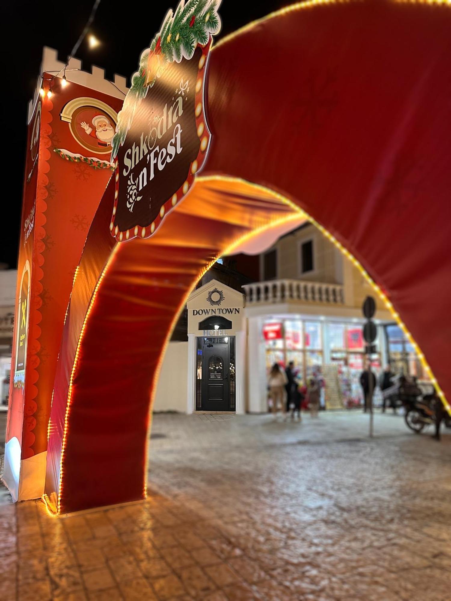 Downtown Hotel Shkodra Exterior foto
